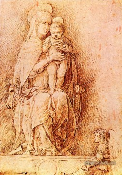  enfant - Vierge à l’Enfant Renaissance peintre Andrea Mantegna